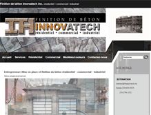 Tablet Screenshot of finitiondebetoninnovatech.com